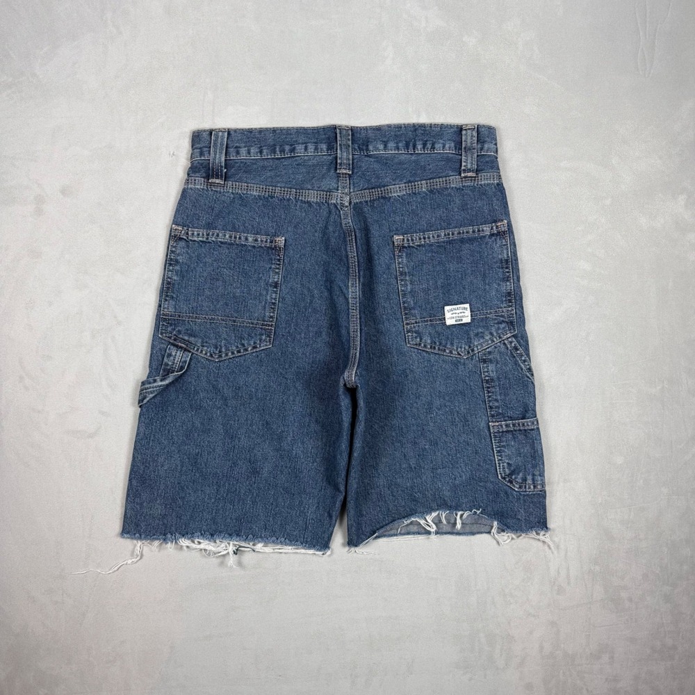 Y2K Mens Signature by Levi Strauss Carpenter Denim Jorts Skater 30